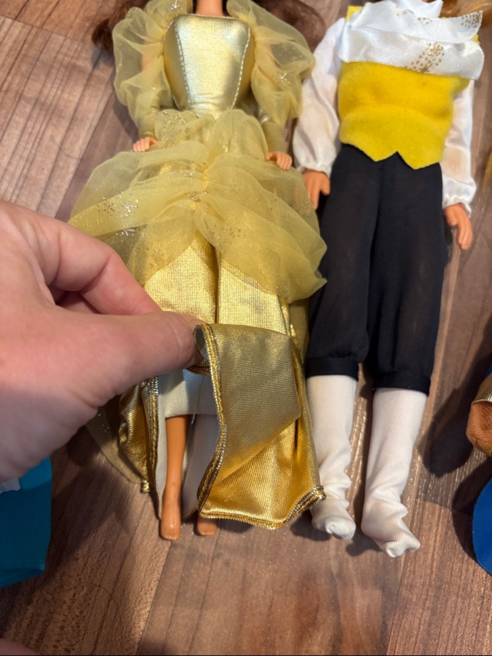 Vtg 90's Disney Beauty & The Beast Dolls With Clothing by Mattel - Picture 2 of 6
